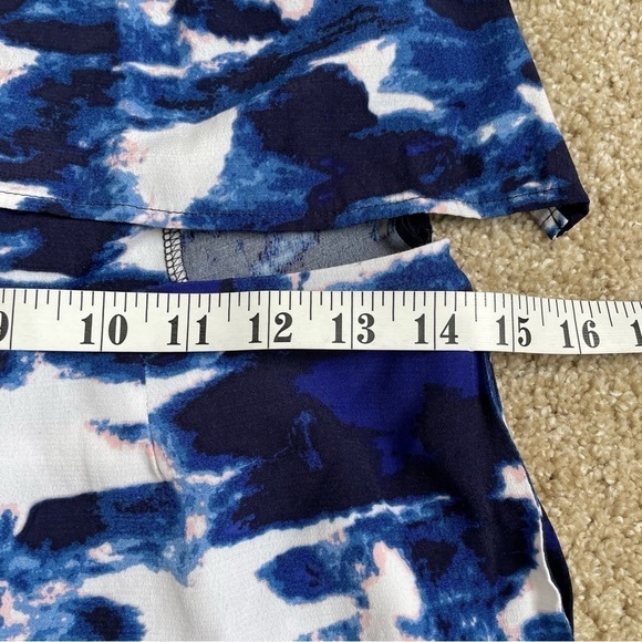 NEW Revolve Michael Stars Cross Back Passport Blue Tie Dye Halter Women’s XS - Picture 9 of 11